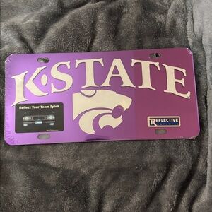 K-State Reflective License Plate